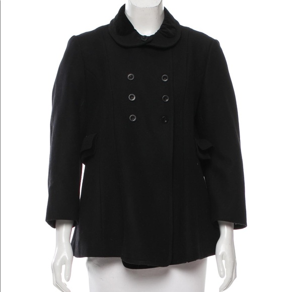 See by Chloe Black Double Breasted Wool Coat - Picture 4 of 8